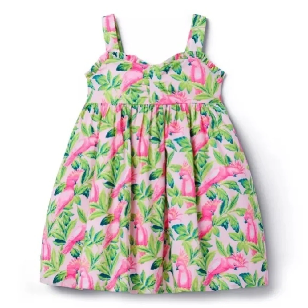 NWT JANIE AND JACK Tropical Bird Sundress- Size 2T